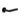Frelan Hardware - CRES CR-101 Fixed Dead Door Handles - Pair - Round Rose; #finish_black