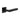 Frelan Hardware - CRES CR-101 Fixed Dead Door Handles - Pair - Square Rose; #finish_black