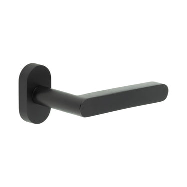 Frelan Hardware - CRES CR-101 Multipoint Door Handles - Pair - Oval Rose; #finish_black