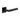 Frelan Hardware - CRES CR-102 Fixed Dead Door Handles - Pair - Square Rose; #finish_black
