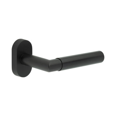 Frelan Hardware - CRES CR-102 Multipoint Door Handles - Pair - Oval Rose; #finish_black