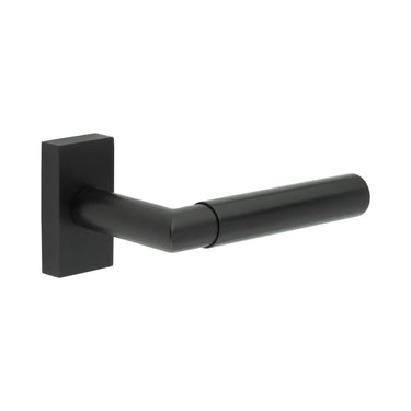 Frelan Hardware - CRES CR-102 Multipoint Door Handles - Pair - Rectangular Rose; #finish_black
