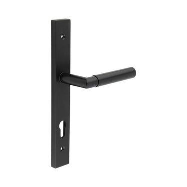 Frelan Hardware - CRES CR-102 Multipoint Door Handles - Pair - Backplate; #finish_black