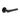 Frelan Hardware - CRES CR-103 Fixed Dead Door Handles - Pair - Round Rose; #finish_black