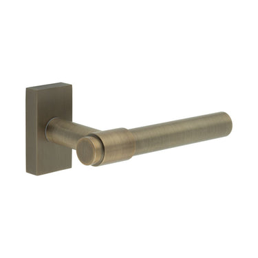 Frelan Hardware - CRES CR-103 Multipoint Door Handles - Pair - Rectangular Rose; #finish_antique-brass