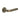 Frelan Hardware - CRES CR-104 Fixed Dead Door Handles - Pair - Round Rose; #finish_antique-brass