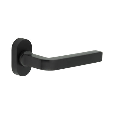 Frelan Hardware - CRES CR-104 Multipoint Door Handles - Pair - Oval Rose; #finish_black