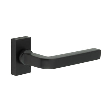 Frelan Hardware - CRES CR-104 Multipoint Door Handles - Pair - Rectangular Rose; #finish_black