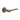 Frelan Hardware - CRES CR-105 Fixed Dead Door Handles - Pair - Round Rose; #finish_antique-brass