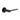 Frelan Hardware - CRES CR-105 Fixed Dead Door Handles - Pair - Round Rose; #finish_black