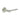 Frelan Hardware - CRES CR-105 Fixed Dead Door Handles - Pair - Round Rose; #finish_satin-stainless-steel