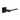 Frelan Hardware - CRES CR-105 Fixed Dead Door Handles - Pair - Square Rose; #finish_black