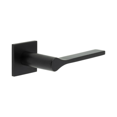 Frelan Hardware - CRES CR-105 Fixed Dead Door Handles - Pair - Square Rose; #finish_black