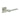 Frelan Hardware - CRES CR-105 Fixed Dead Door Handles - Pair - Square Rose; #finish_satin-stainless-steel