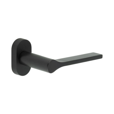 Frelan Hardware - CRES CR-105 Multipoint Door Handles - Pair - Oval Rose; #finish_black