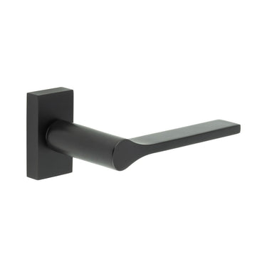 Frelan Hardware - CRES CR-105 Multipoint Door Handles - Pair - Rectangular Rose; #finish_black