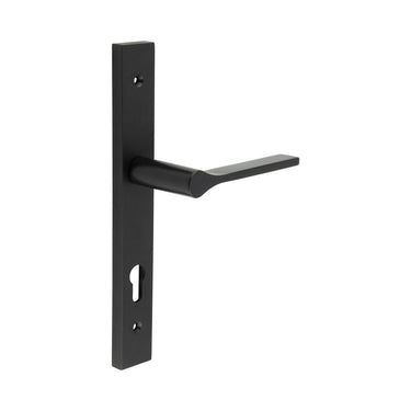 Frelan Hardware - CRES CR-105 Multipoint Door Handles - Pair - Backplate; #finish_black
