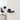 Frelan Hardware - CRES CR-106 Door Handles on Rose - Sprung - Pair - Square Rose; #finish_black