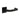 Frelan Hardware - CRES CR-106 Fixed Dead Door Handles - Pair - Square Rose; #finish_black