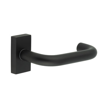 Frelan Hardware - CRES CR-106 Multipoint Door Handles - Pair - Rectangular Rose; #finish_black