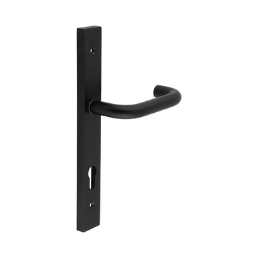 Frelan Hardware - CRES CR-106 Multipoint Door Handles - Pair - Backplate; #finish_black
