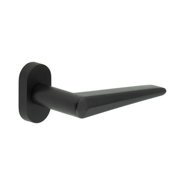 Frelan Hardware - CRES CR-107 Multipoint Door Handles - Pair - Oval Rose; #finish_black