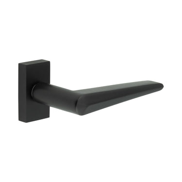 Frelan Hardware - CRES CR-107 Multipoint Door Handles - Pair - Rectangular Rose; #finish_black