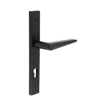 Frelan Hardware - CRES CR-107 Multipoint Door Handles - Pair - Backplate; #finish_black