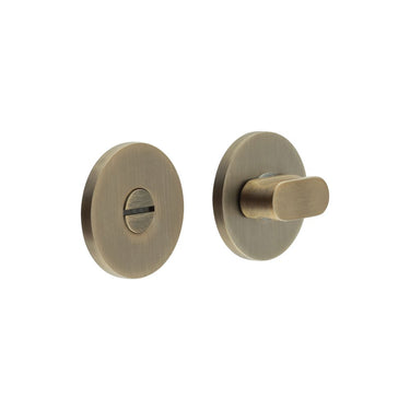 Frelan Hardware - CRES Thumb Turn & Release - CR801 - Round Rose; #finish_antique-brass
