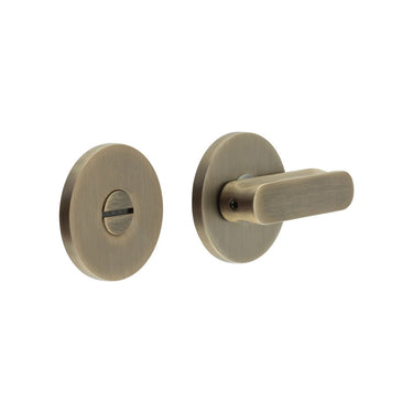 Frelan Hardware - CRES Thumb Turn & Release - CR803 - Round Rose; #finish_antique-brass