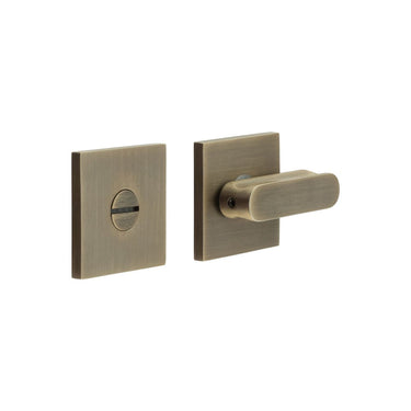 Frelan Hardware - CRES Thumb Turn & Release - CR803 - Square Rose; #finish_antique-brass