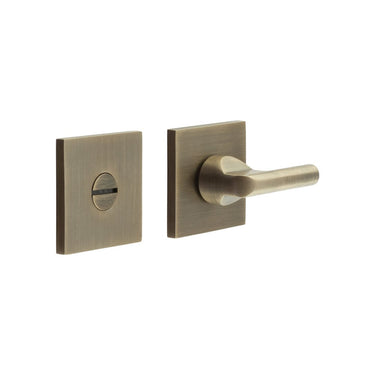 Frelan Hardware - CRES Thumb Turn & Release - CR804 - Square Rose; #finish_antique-brass