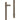 Frelan Hardware - CRES T-Bar Pull Handle - Bolt Through; #finish_antique-brass