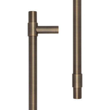 Frelan Hardware - CRES T-Bar Pull Handle - Face Fix; #finish_antique-brass