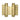 Frelan Hardware - Double Action Steel Spring Hinges - 75mm; #finish_polished-brass