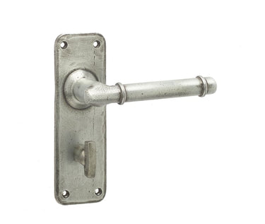 Frelan Hardware - Belfry Suite Door Handles - Pair - Bathroom; #finish_pewter