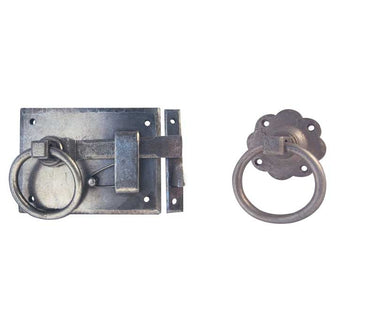 Frelan Hardware - Antique Gate Catch - 150mm x 102mm LH; #finish_pewter