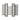 Frelan Hardware - Double Action Steel Spring Hinges - 75mm; #finish_grey