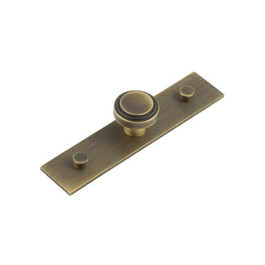 Frelan Hardware - Cropley Cupboard Knobs - 30mm - Plain Rose; #finish_antique-brass