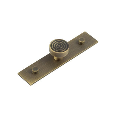 Frelan Hardware - Murray Cupboard Knobs - 30mm - Plain Rose; #finish_antique-brass