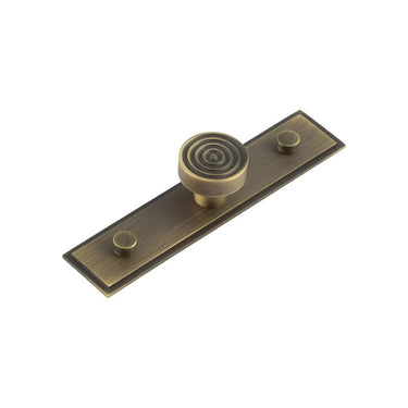 Frelan Hardware - Murray Cupboard Knobs - 30mm - Stepped Rose; #finish_antique-brass