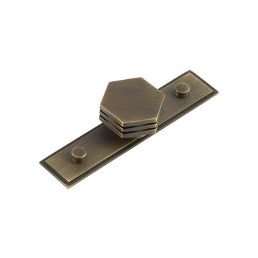 Frelan Hardware - Nile Cupboard Knobs - 40mm - Stepped Rose; #finish_antique-brass
