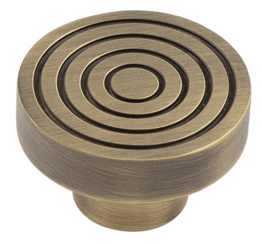 Frelan Hardware - Murray Cupboard Knobs - 40mm - No Rose; #finish_antique-brass