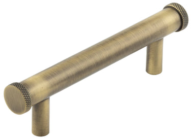 Frelan Hardware - Hoxton Wenlock Cabinet Handles - No Plate - Bar - 96mm; #finish_antique-brass