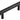 Frelan Hardware - Hoxton Wenlock Cabinet Handles - No Plate - Bar - 96mm; #finish_black