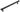 Frelan Hardware - Hoxton Wenlock Cabinet Handles - No Plate - Bar - 224mm; #finish_black