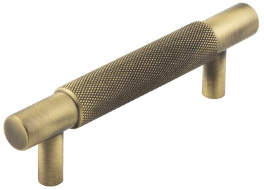 Frelan Hardware - Hoxton Taplow Cabinet Handles - No Plate - Bar - 96mm; #finish_antique-brass