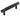 Frelan Hardware - Hoxton Taplow Cabinet Handles - No Plate - Bar - 96mm; #finish_black