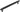 Frelan Hardware - Hoxton Taplow Cabinet Handles - No Plate - Bar - 224mm; #finish_black