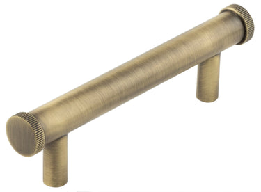 Frelan Hardware - Hoxton Thaxted Cabinet Handles - No Plate - Bar - 96mm; #finish_antique-brass